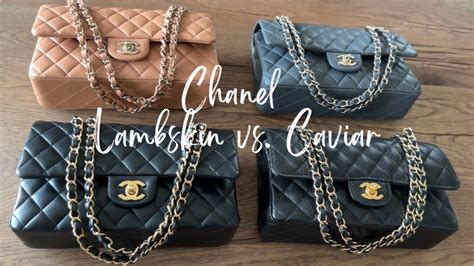 chanel calfskin vs lambskin|chanel lambskin review.